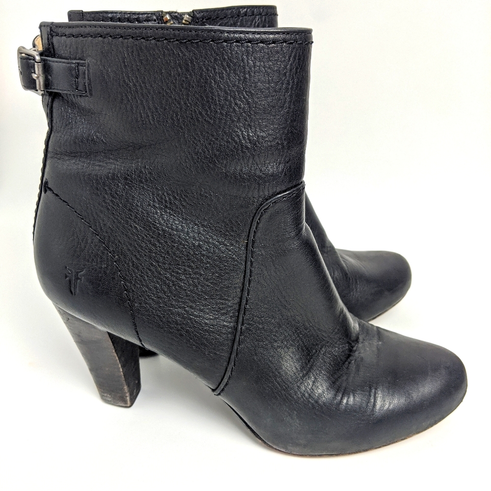 *Sold* FRYE Marissa Zip Short Boot Black Size 9M - Picture 11 of 12